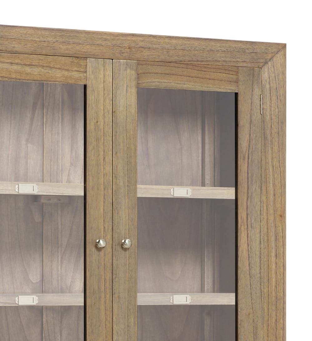 Vitrina de madera de mindi beige alt. 190 cm - Maisons du Monde