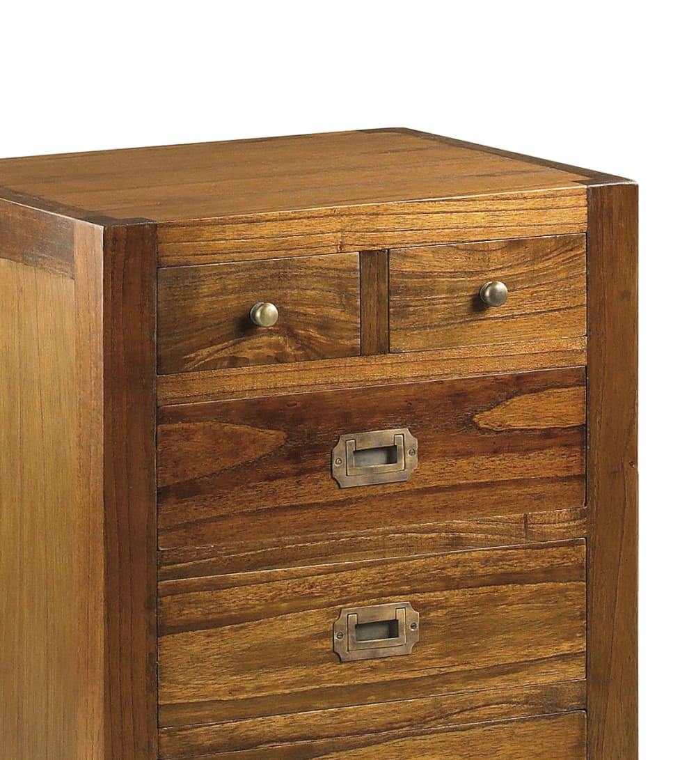 Table de chevet en bois de mindi marron L 50 cm - Maisons du Monde