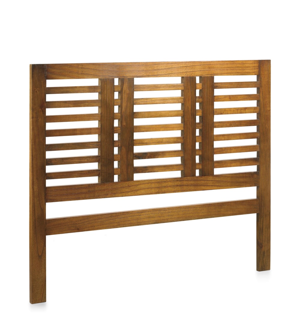 Cabecero de madera de mindi marrón anch. 165 cm