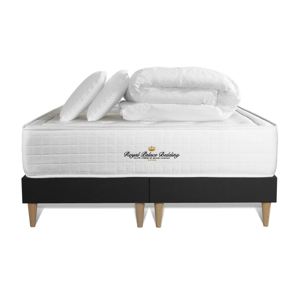 Pack matelas 180x200 double sommiers oreiller couette