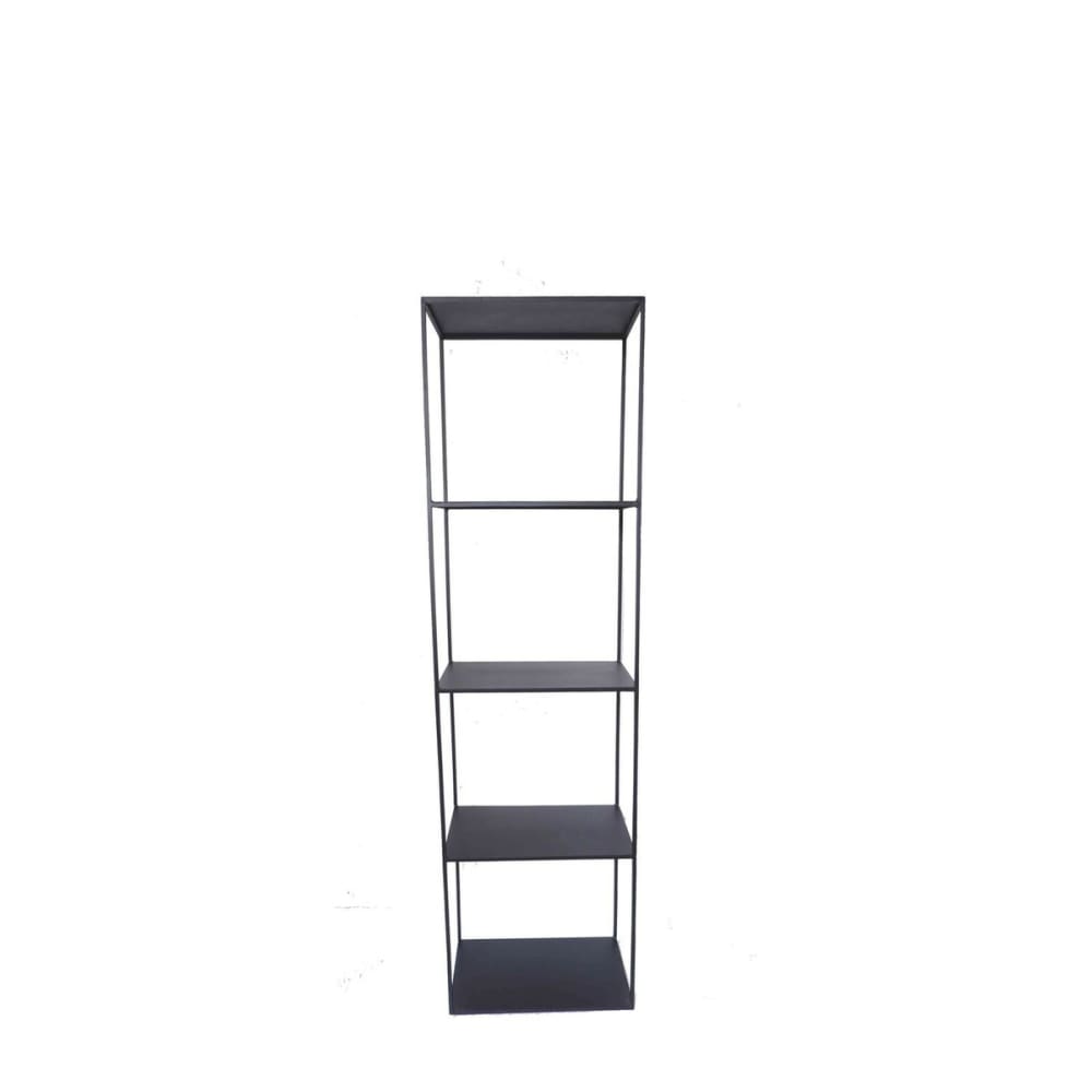 Estantería columna de metal en negro