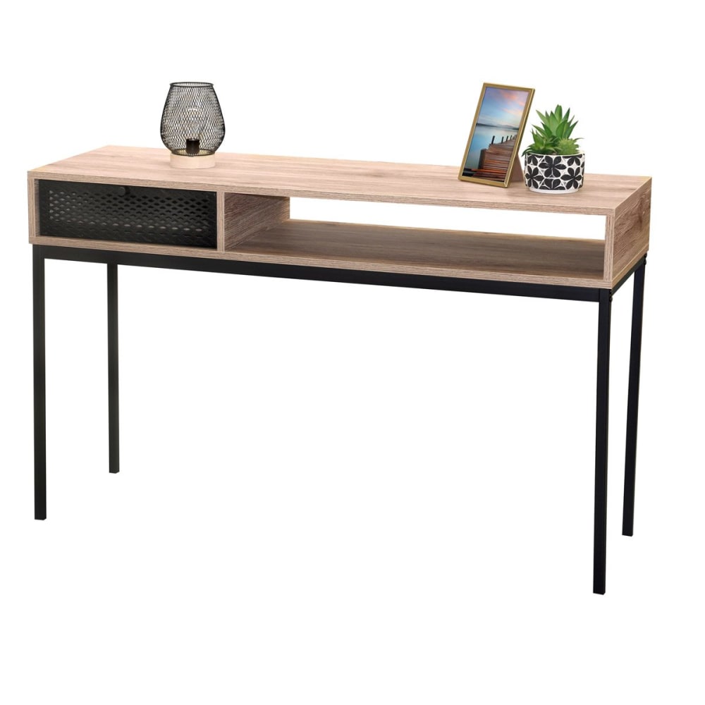 Console bois grillage métal noir - Maisons du Monde