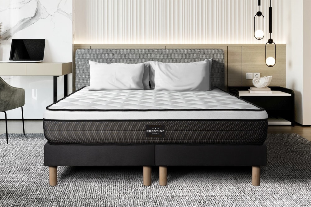 Ensemble 160x200 ressorts et mémoire de forme double sommiers - Maisons du Monde