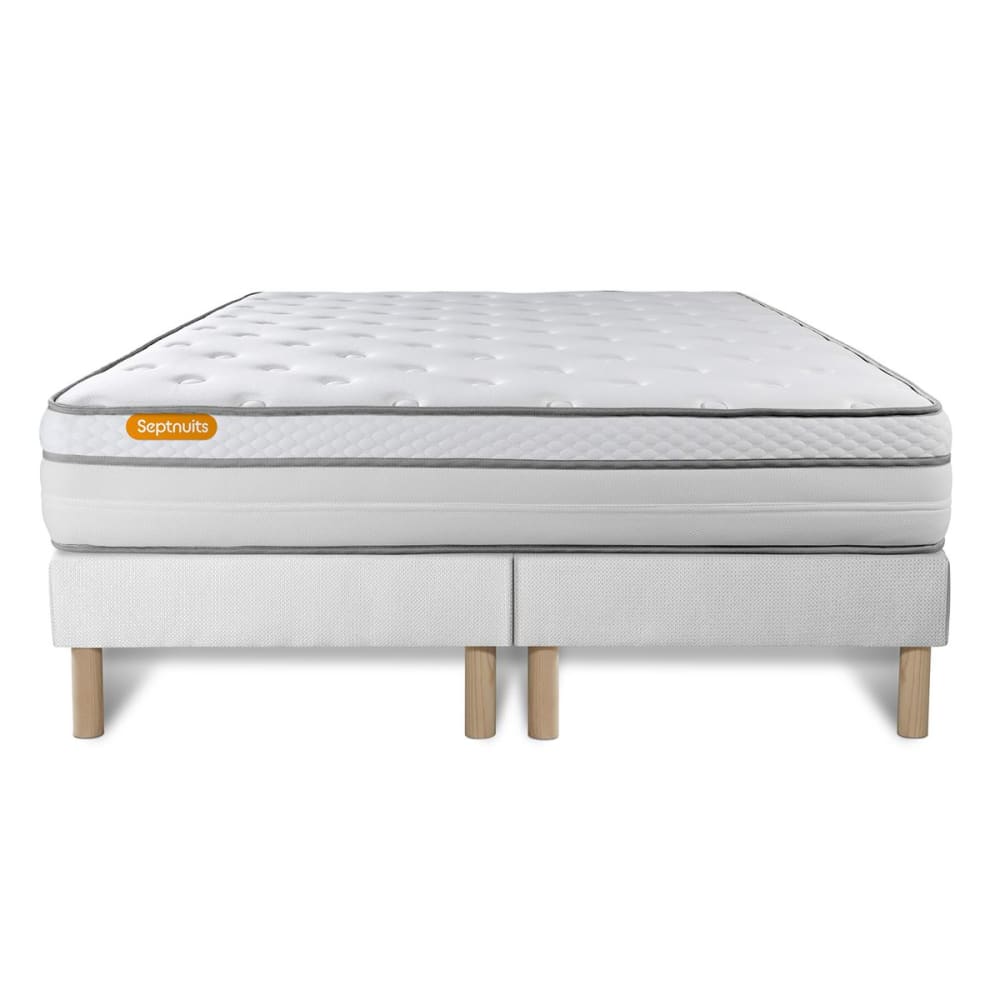 Ensemble 160x200 ressorts et mémoire de forme double sommiers - Maisons du Monde