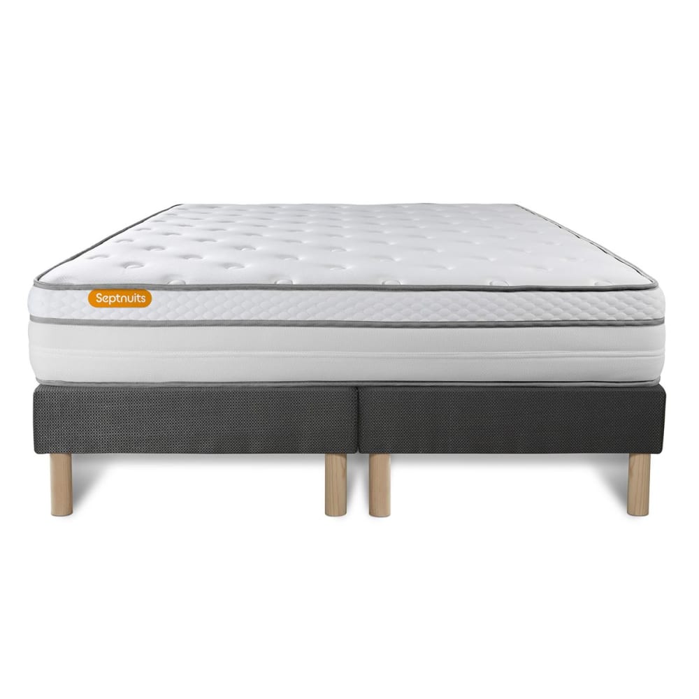Ensemble 180x200 ressorts et mémoire de forme double sommiers - Maisons du Monde