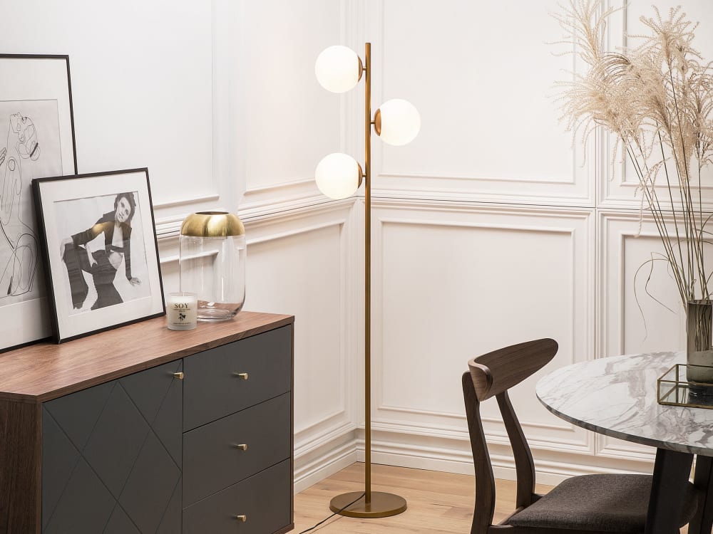 Stehleuchten aus Metall 153cm, gold - Maisons Du Monde