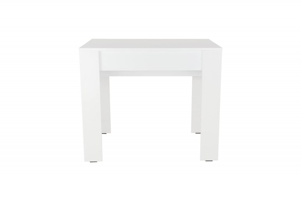 Dmora Ausziehbare Konsole in weißer Holzoptik, 90 x 51 x 78 cm style modern - Holz