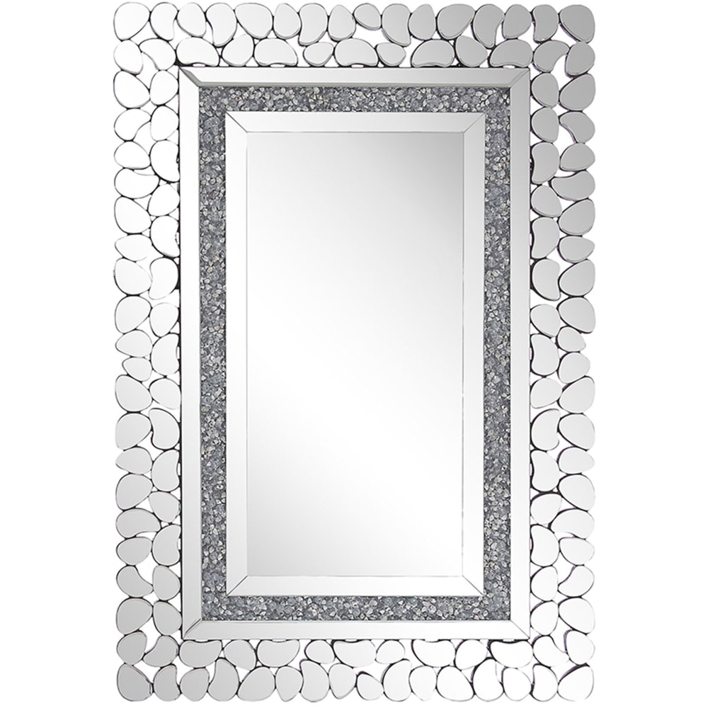 Wandspiegel aus Glas 90 x 60, silber - Maisons Du Monde