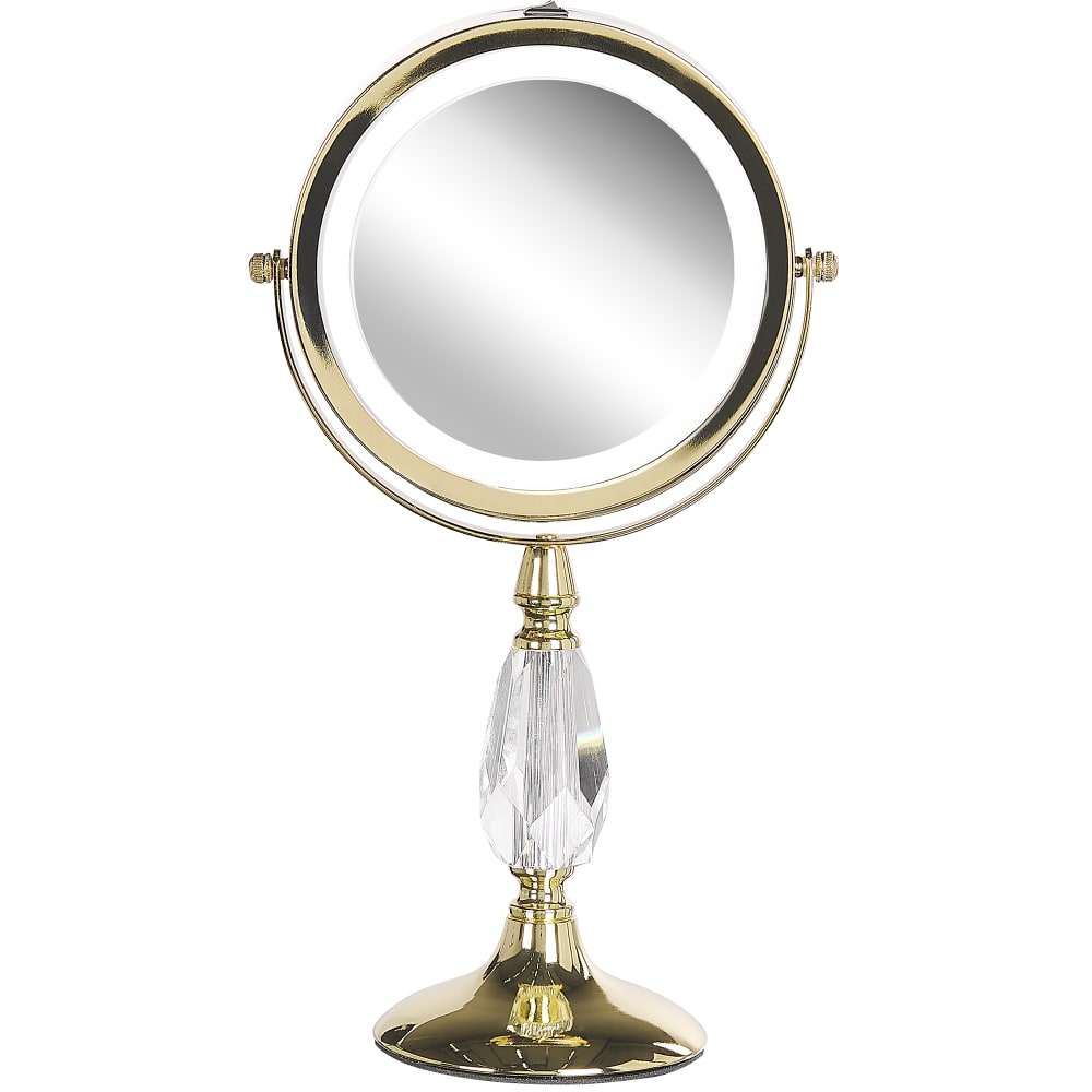 Kosmetikspiegel aus Metall 37 x 18, gold - Maisons Du Monde