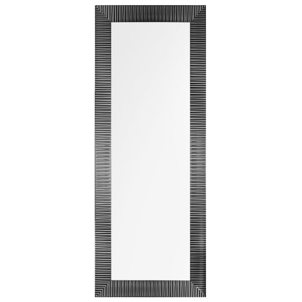 Wandspiegel aus Kunststoff 130 x 50, schwarz - Maisons Du Monde