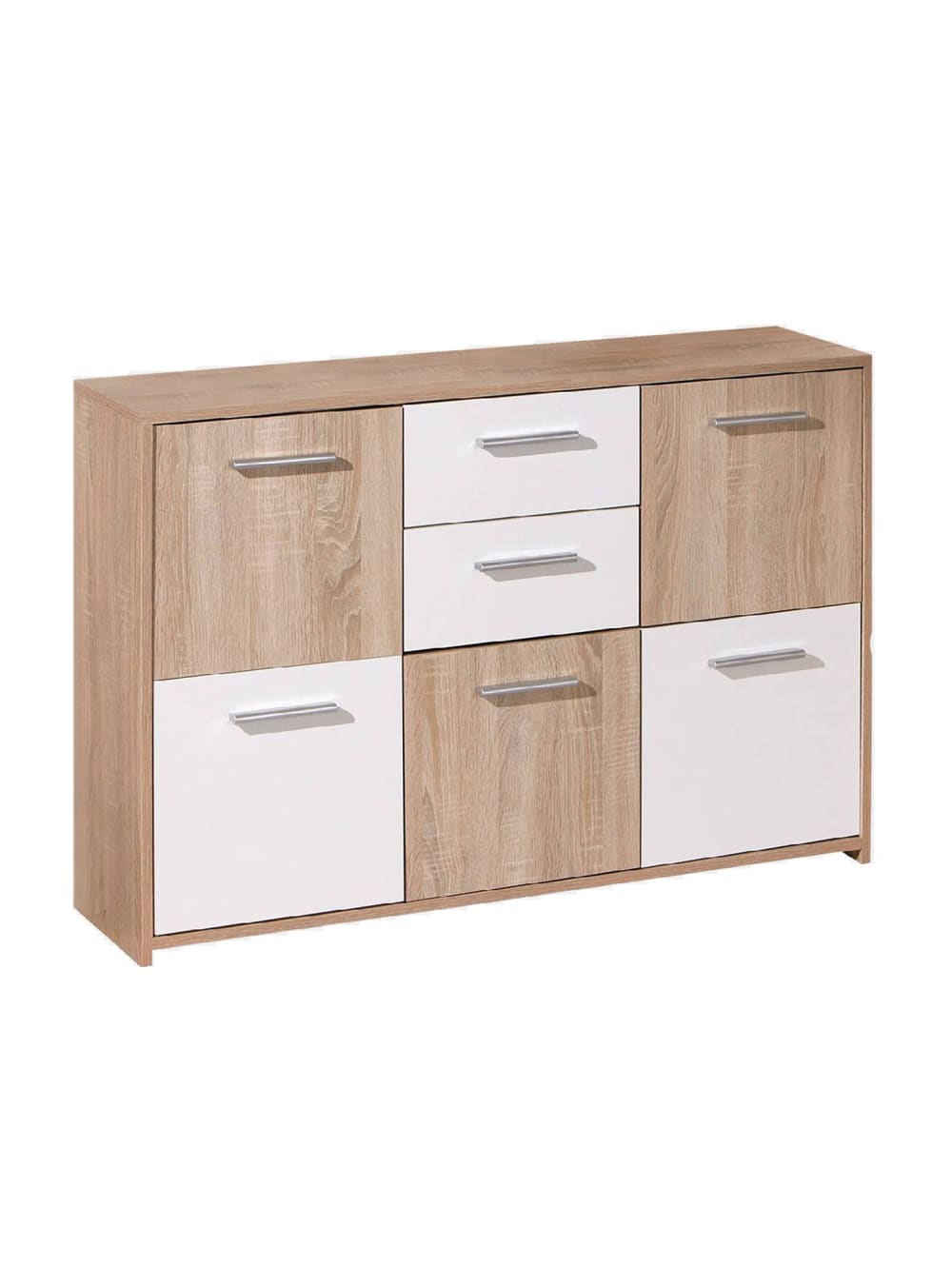Buffet effet bois blanc 115x30 cm