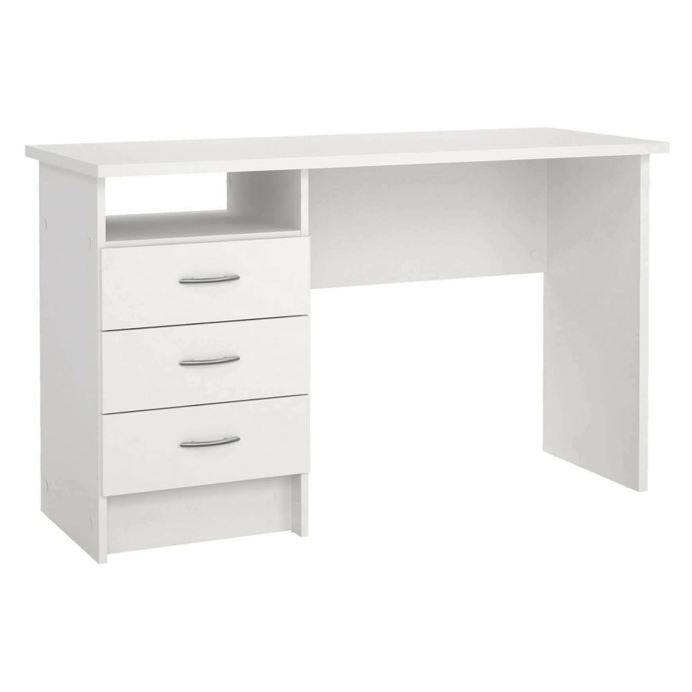 bureau effet bois blanc