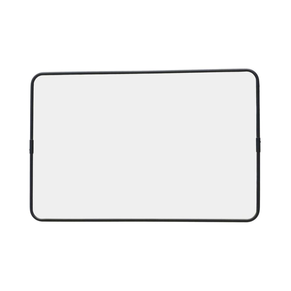 Miroir rectangulaire en métal noir 85x55 cm