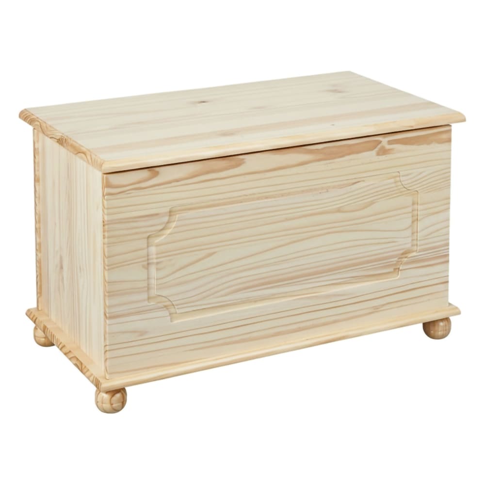 Coffre en bois naturel