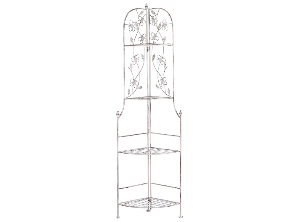 Étagère angle de jardin blanche 4 niveaux — Beyit