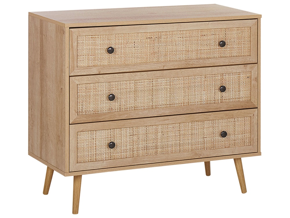 Kommode Mit 3 Schubladen Aus Holzwerkstoff 79Cm, Braun