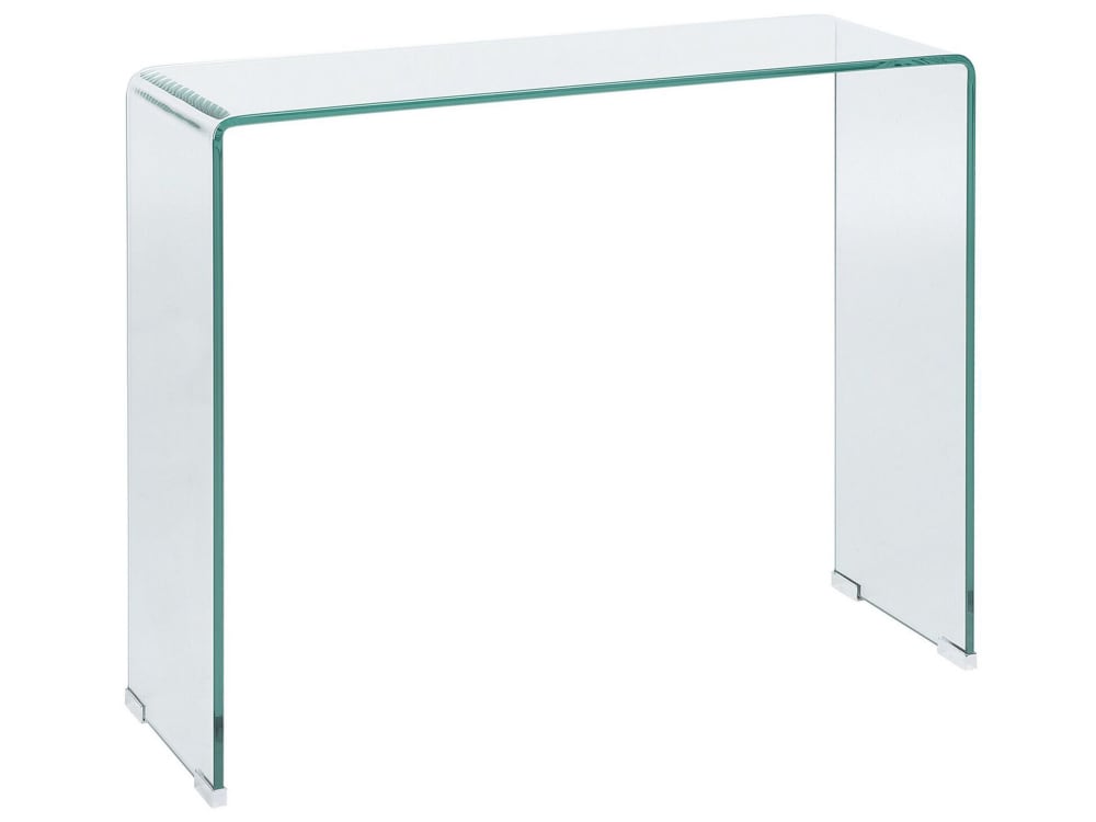 Beliani Konsolentisch aus Sicherheitsglas, transparent style modern - -
