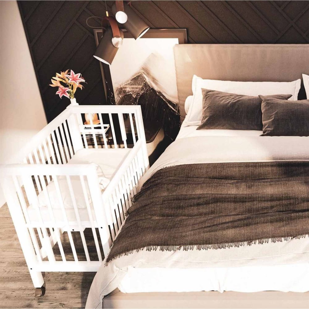 Lit berceau co dodo en bois Blanc 90x40x80 cm