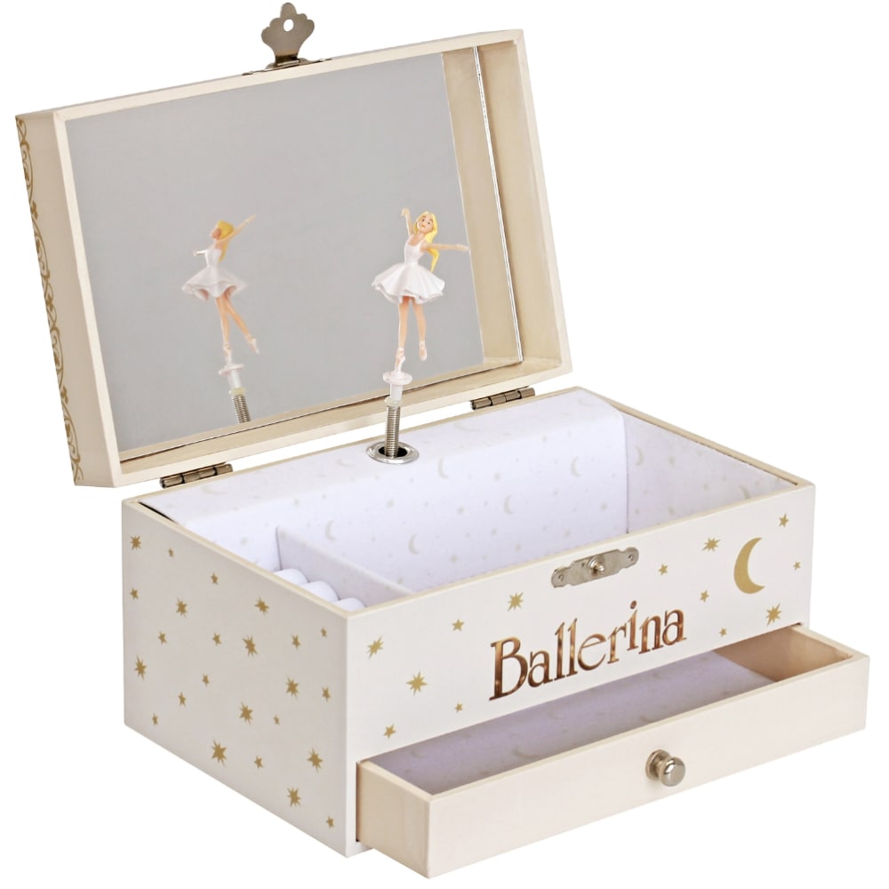 Caja musical de cartón bailarina