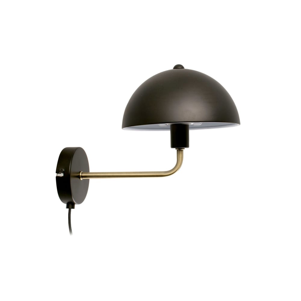 Leitmotiv Applique fer noir Ø20x18cm style contemporain - Acier