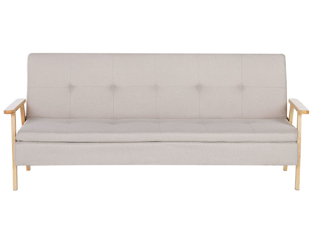 Canapé-lit 3 places tissu beige Canapé-lit 3 places tissu beige