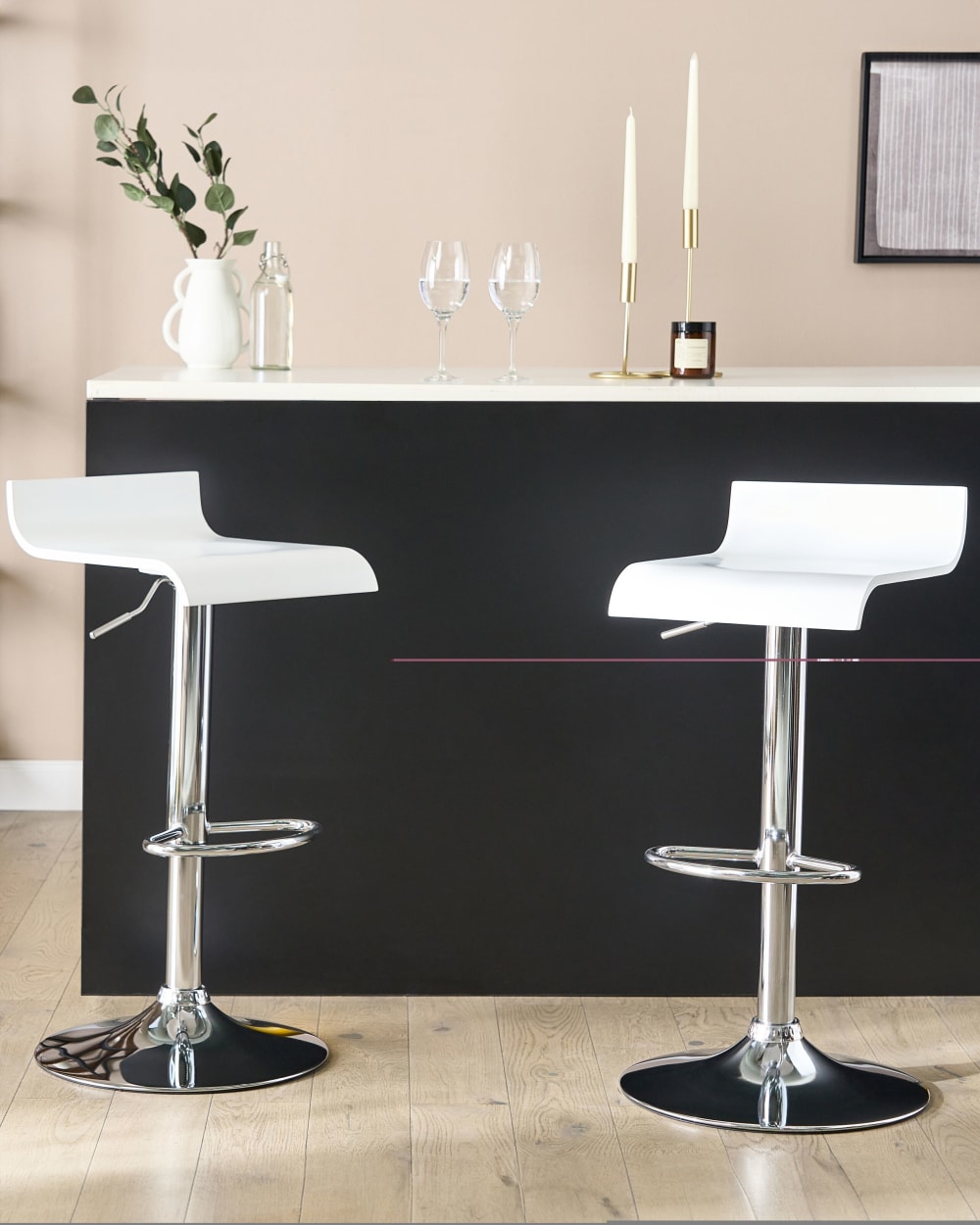 Tabouret de bar blanc