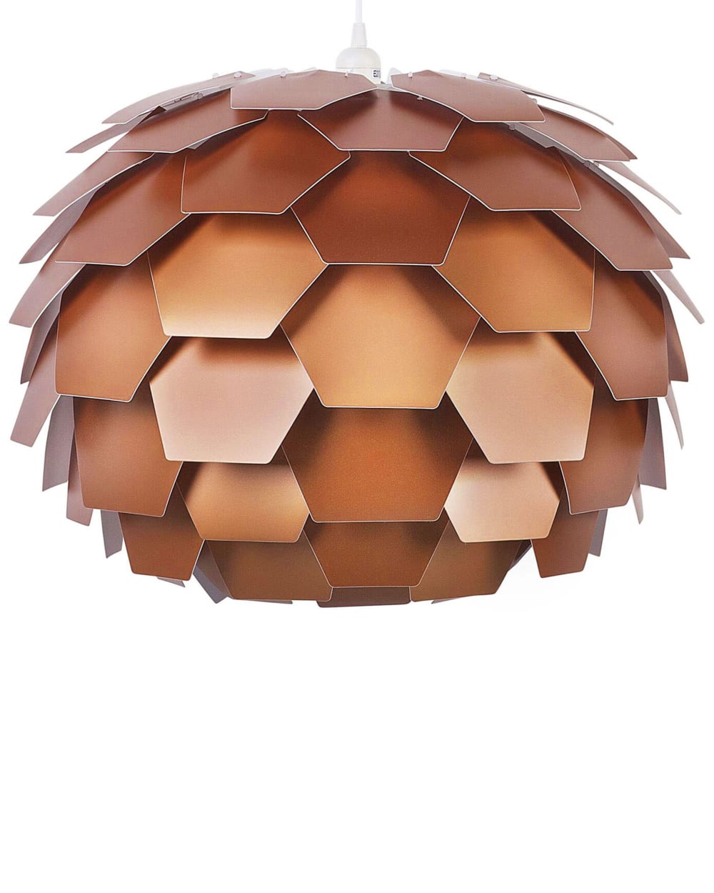 Beliani Kinderleuchten aus Kunststoff 176cm, kupfer style modern Gold Pvc - Polyvinlychlorid
