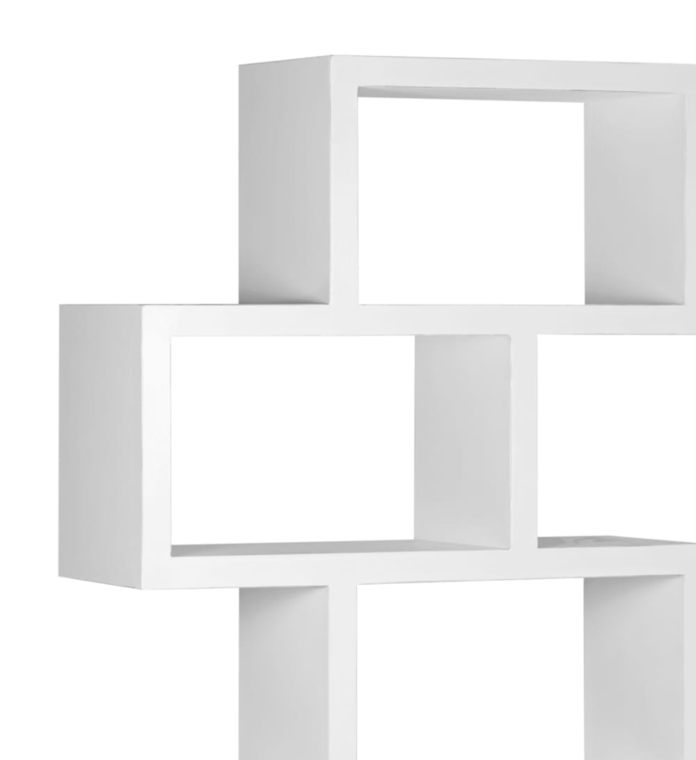 Bücherregal aus Mindi-Holz, H 190 cm, weiß - Maisons Du Monde
