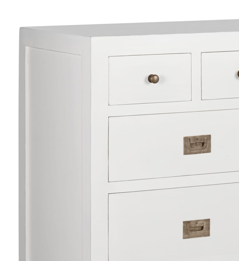 Commode en bois de mindi blanc L 110 cm - Maisons du Monde