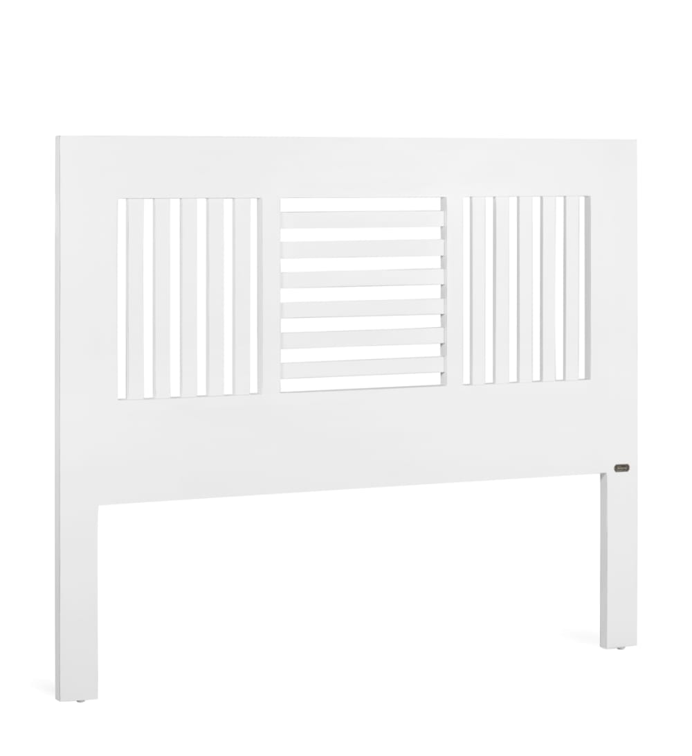 MOYCOR Kopfteil aus Mindi-Holz, L 165 cm, weiß style seaside - Holz