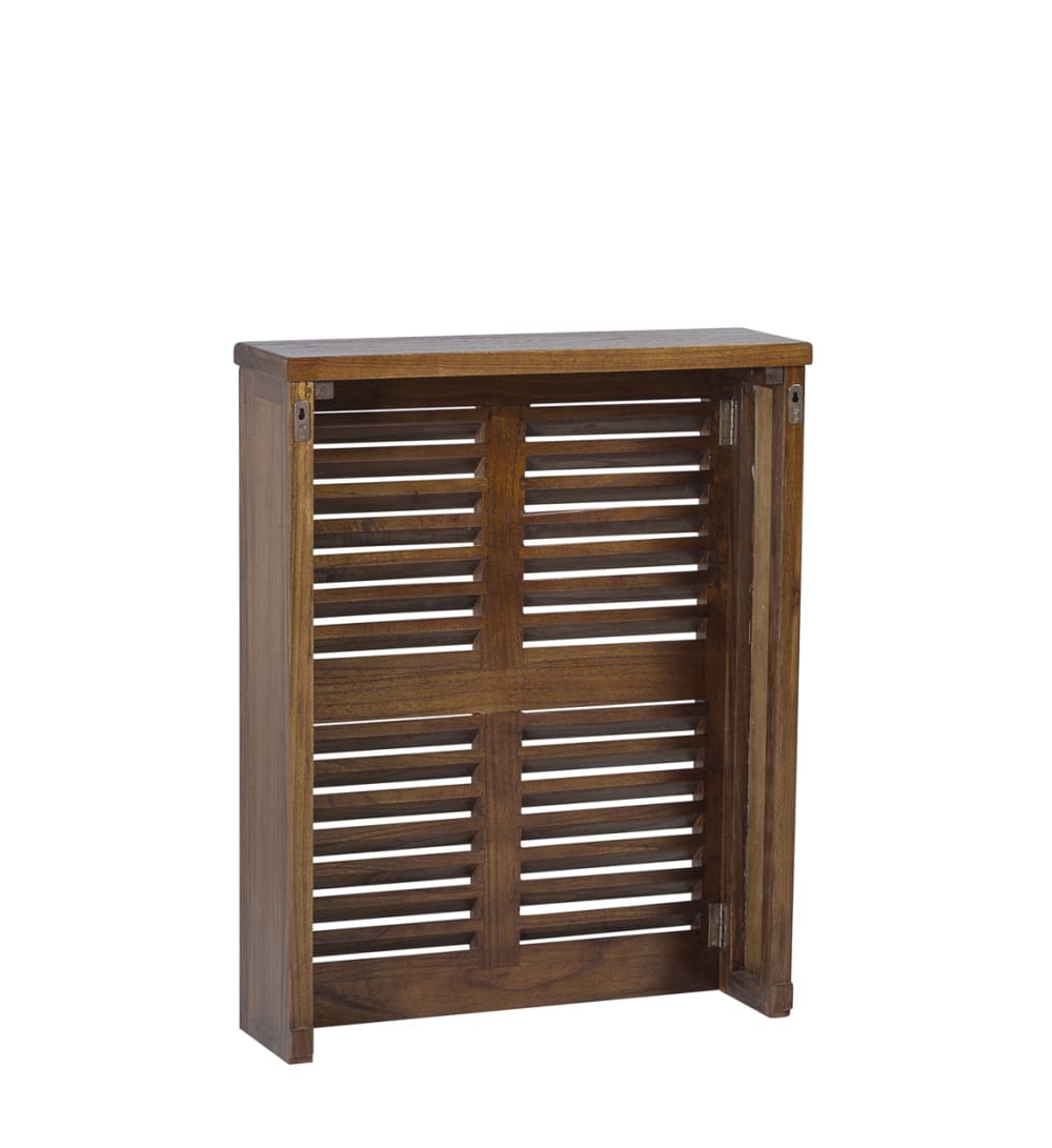 Cache radiateur en bois de mindi marron L 60 cm