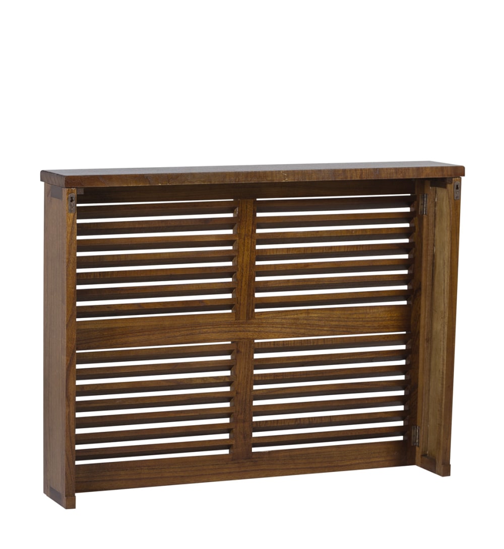 Cache radiateur en bois de mindi marron L 100 cm