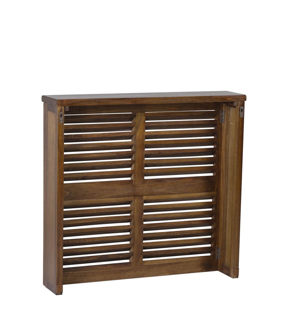 Cache radiateur en bois de mindi marron L 80 cm