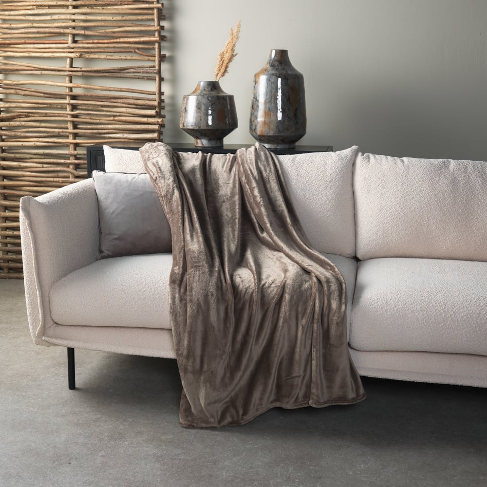 Dutch Decor decke grau 200x220 cm style modern - Pes - Polyester