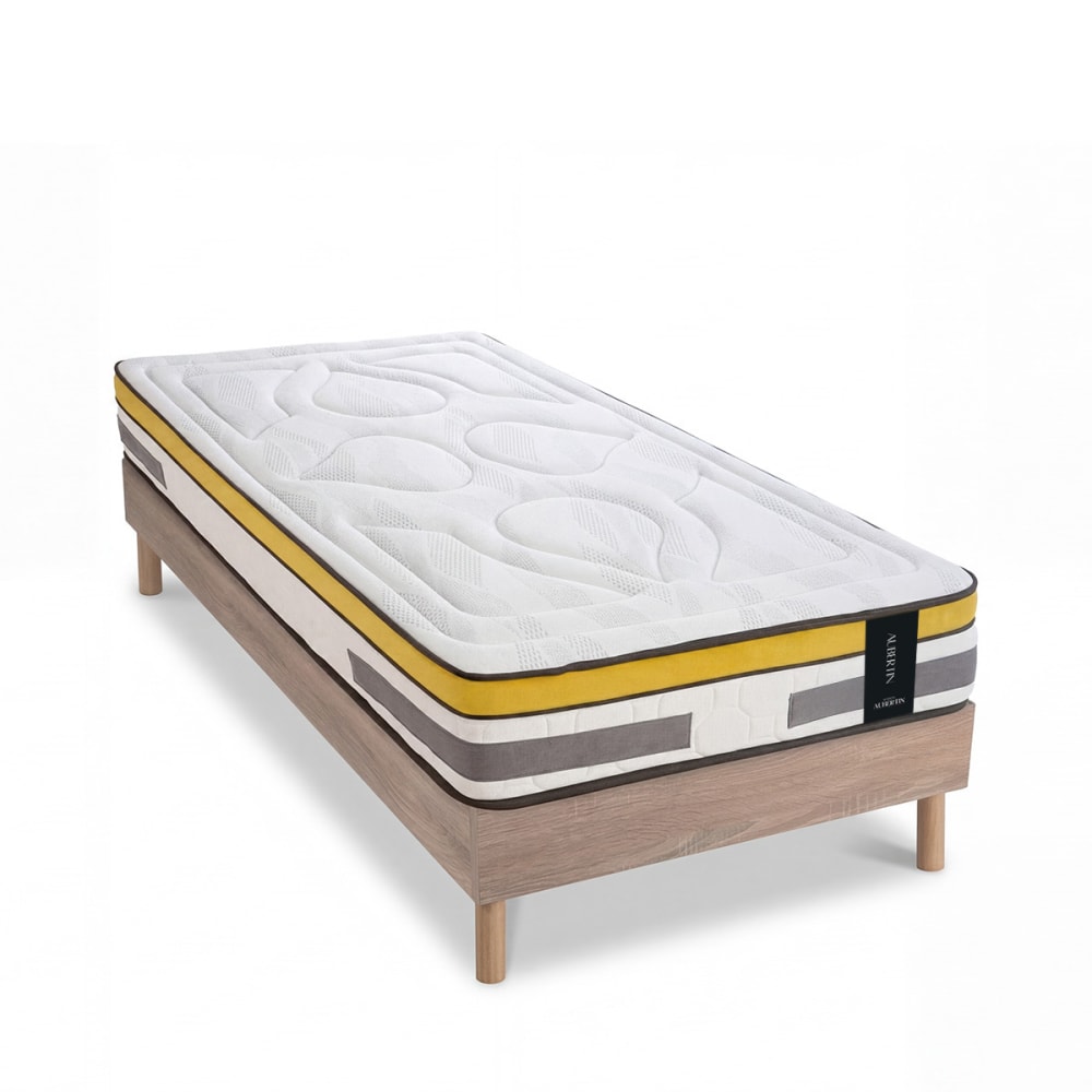 Ensemble matelas ressorts mémoire h24 sommier 90x190 Ensemble matelas ressorts mémoire h24 sommier 90x190