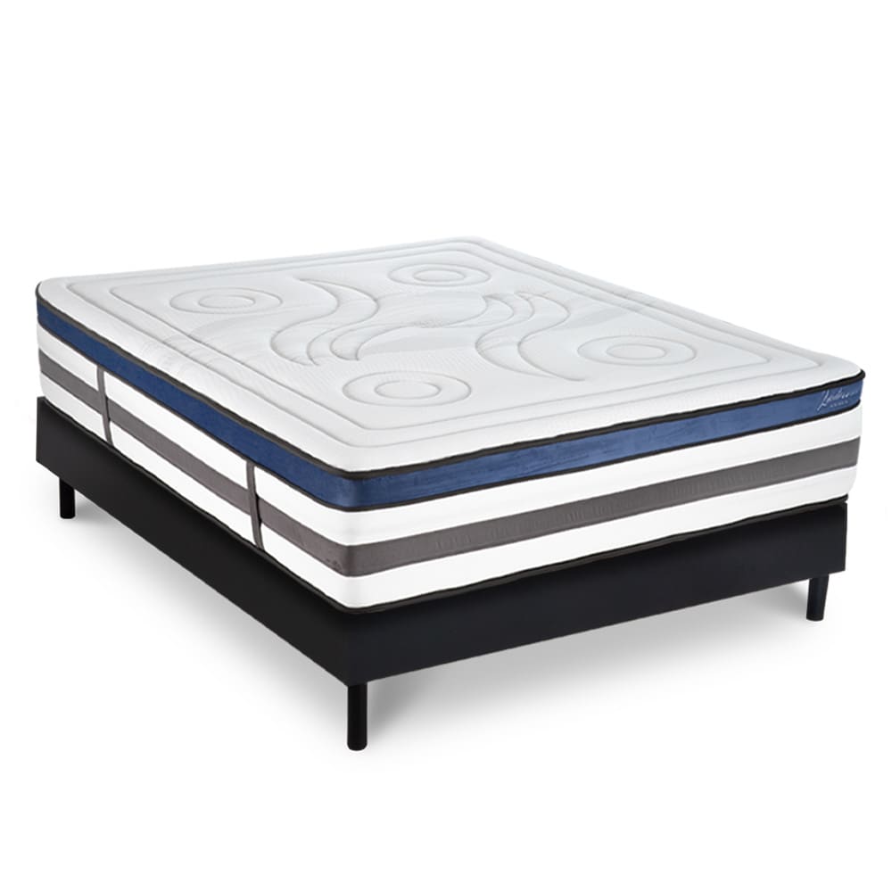 Ensemble matelas mémoire - bois forme