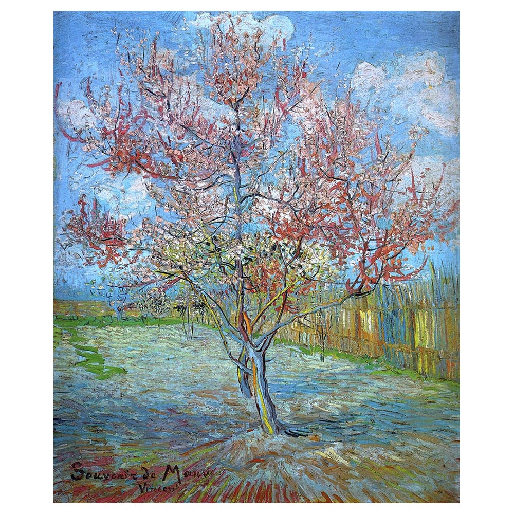 Cuadro lienzo - Melocotonero en Flor - Vincent Van Gogh - 60x80cm