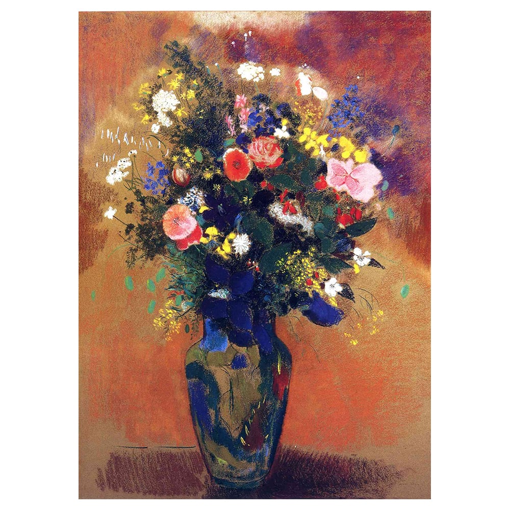 Cuadro lienzo - Jarrón de Flores - Odilon Redon - 50x70cm