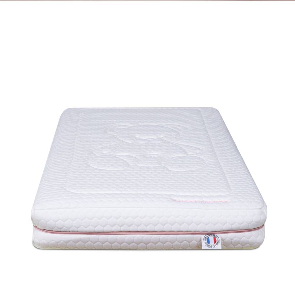 Matelas sweet dreams rose mousse blanc 90x190 cm (Minea) - Image 1