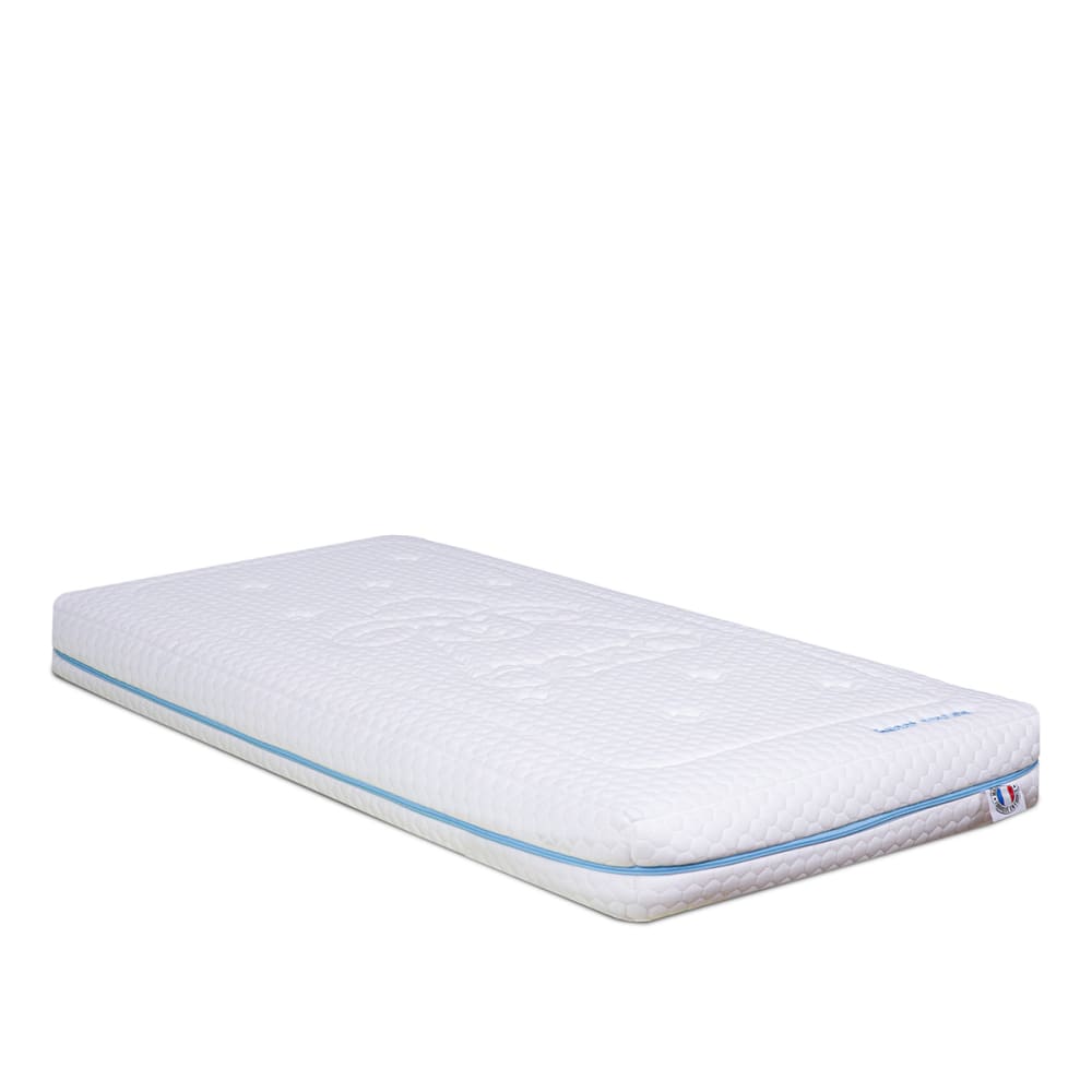 Minea - Matelas bébé sweet dreams bleu - mousse déhoussable - pour lit 70x140