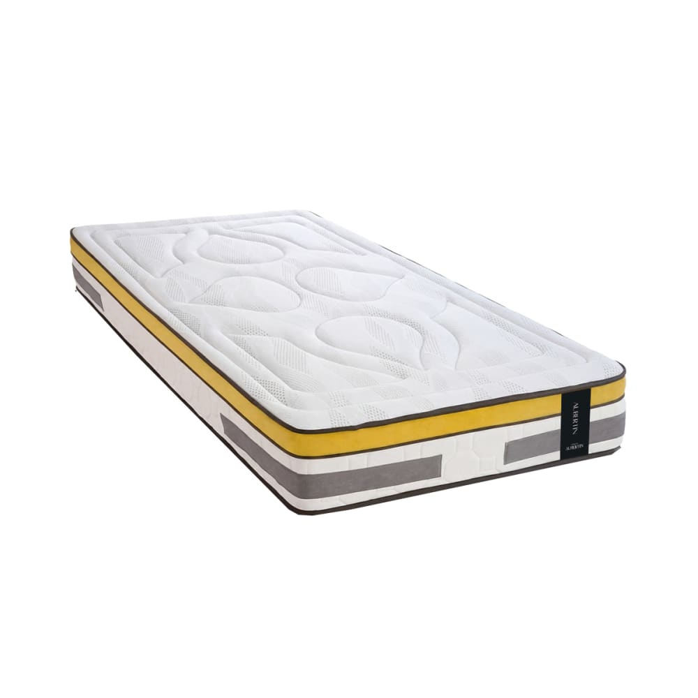 Matelas ressorts ensachés et mémoire de forme - 24 cm - aubertin - 90x