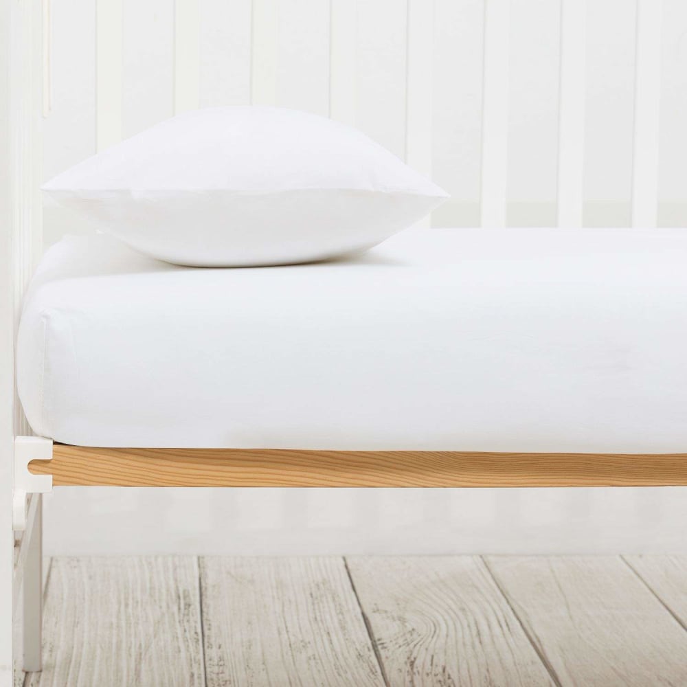 Funda de almohada algodón orgánico 180 hilos color blanco. 35x60cm - Maisons du Monde