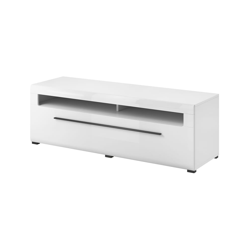 Meuble TV 1 tiroir stratifiés blanc