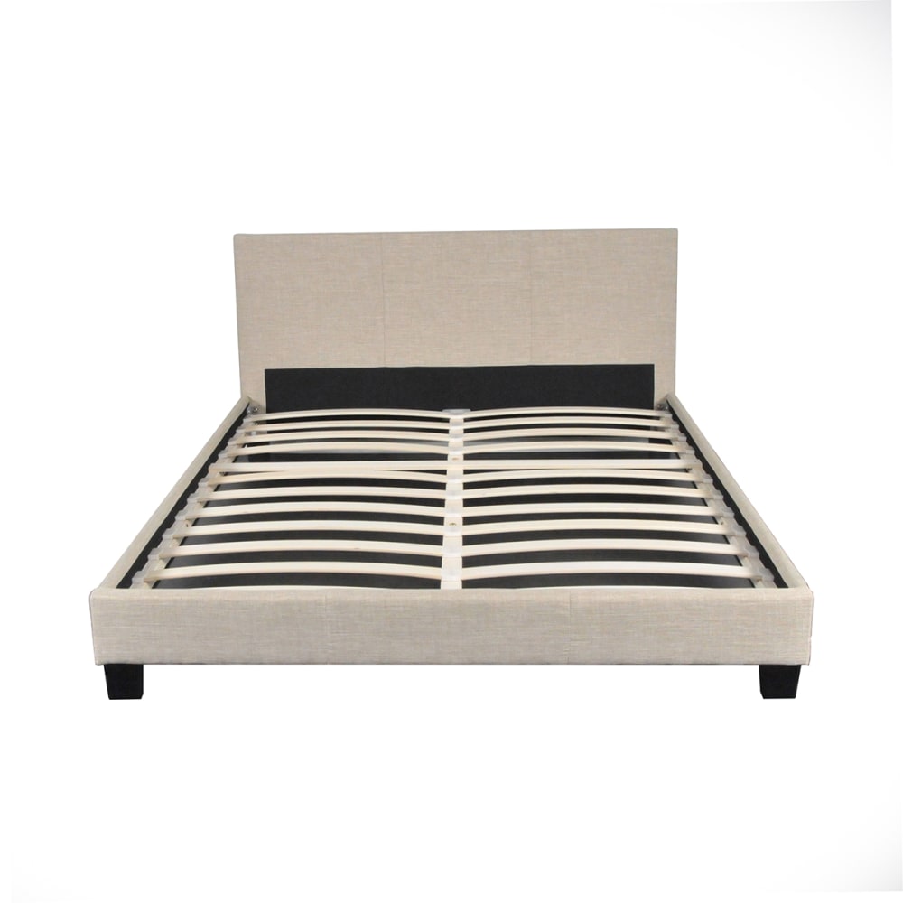 Weber industries Bett mit Lattenrost, 160x200cm, beige style modern - Holz