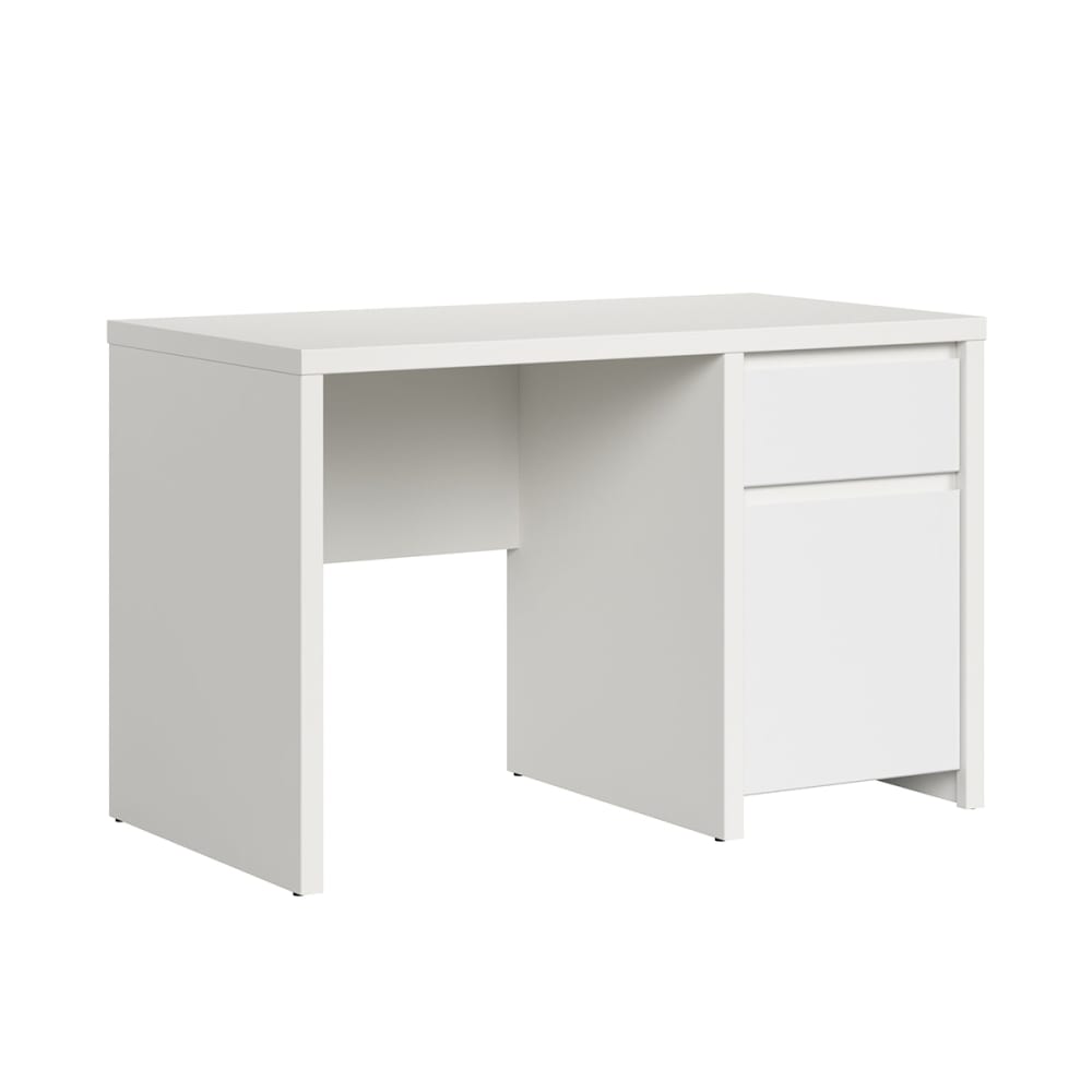 Bureau 1 porte 1 tiroir panneaux agglomérés stratifiés blanc Bureau 1 porte 1 tiroir panneaux agglomérés stratifiés blanc