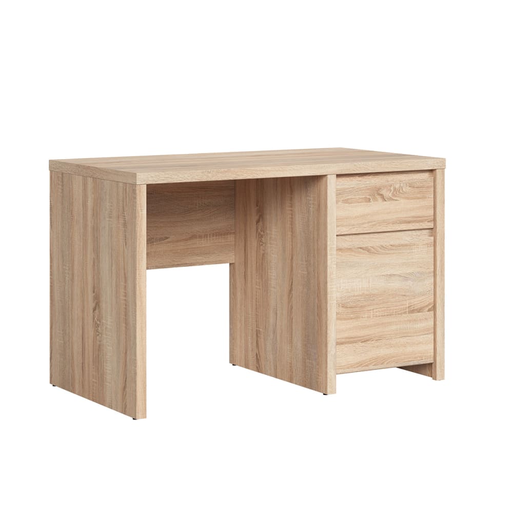 Bureau 1 porte 1 tiroir panneaux agglomérés stratifiés marron Bureau 1 porte 1 tiroir panneaux agglomérés stratifiés marron