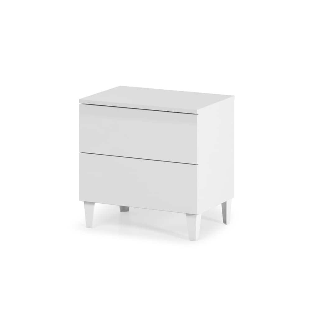 Chevet 2 tiroirs L50cm x H49cm - Blanc