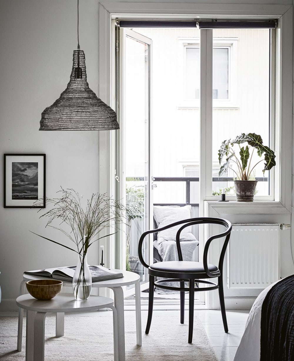 Lámpara de techo Fidji negra de malla metálica Ø37 cm E27 - Maisons du Monde