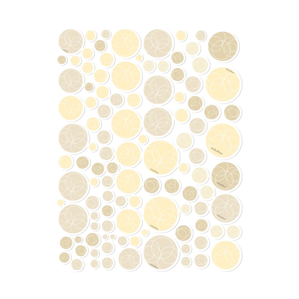 Adesivi antiscivolo per vasca da bagno bolle beige - Beige - PVA - Acetato di polivinile