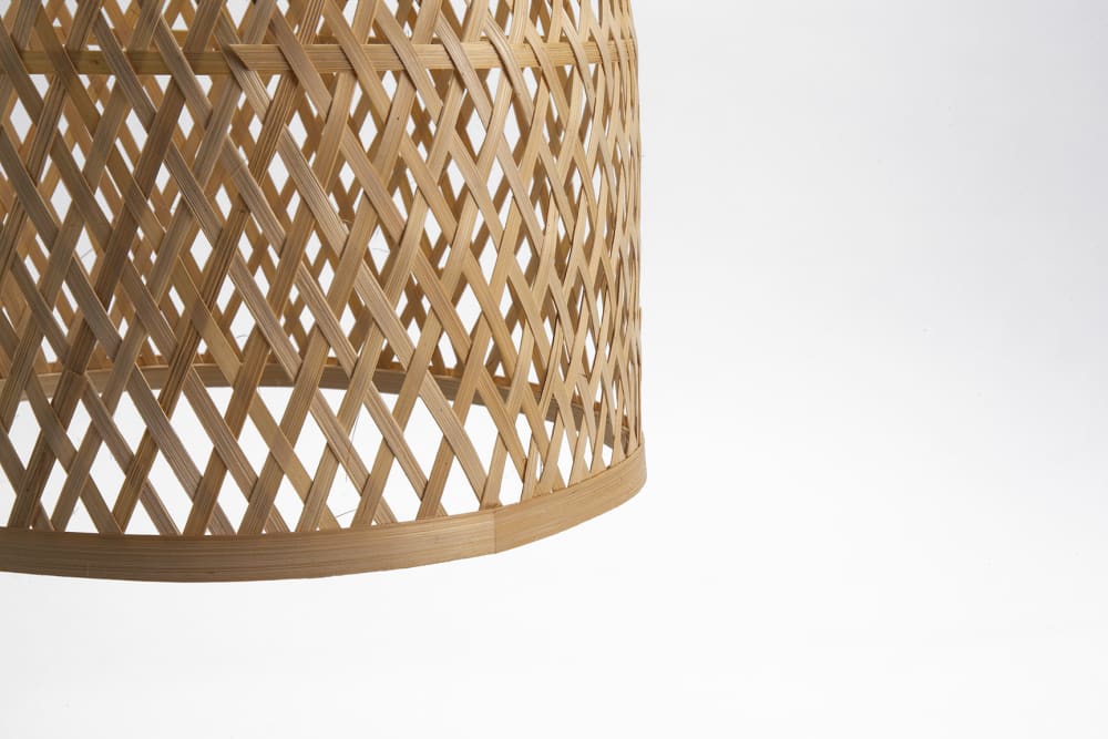 Lámpara de techo ALEDIS bambú sintético beige Ø30 cm E27 - Maisons du Monde
